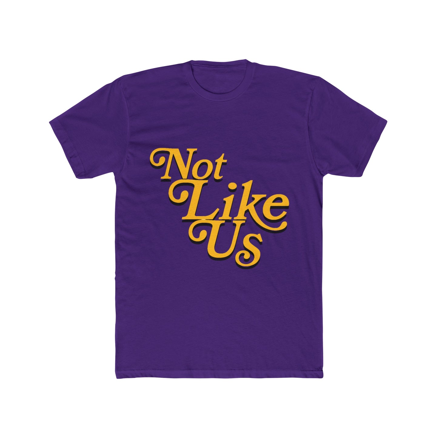 Not Like Us - (LAL) Purple & Gold - Unisex Cotton Crew