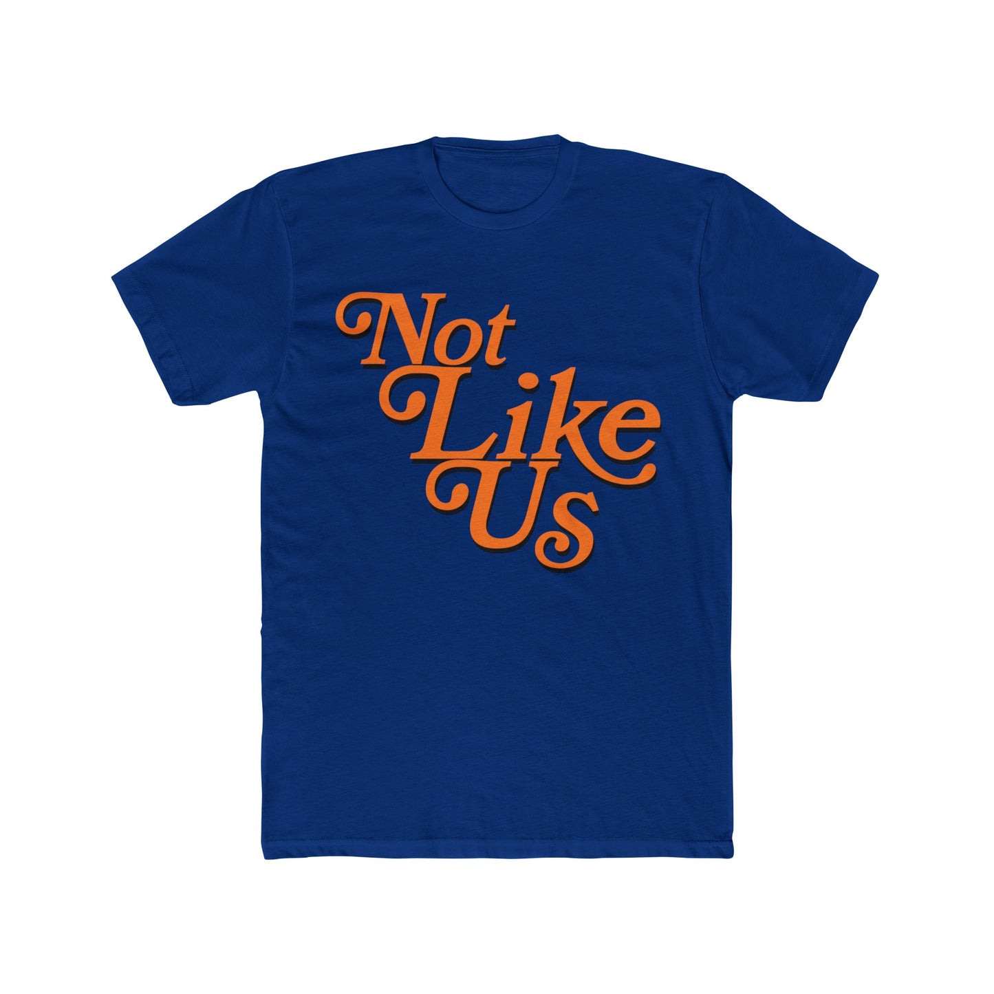 Not Like Us - (NYK) Blue & Orange - Unisex Cotton Crew